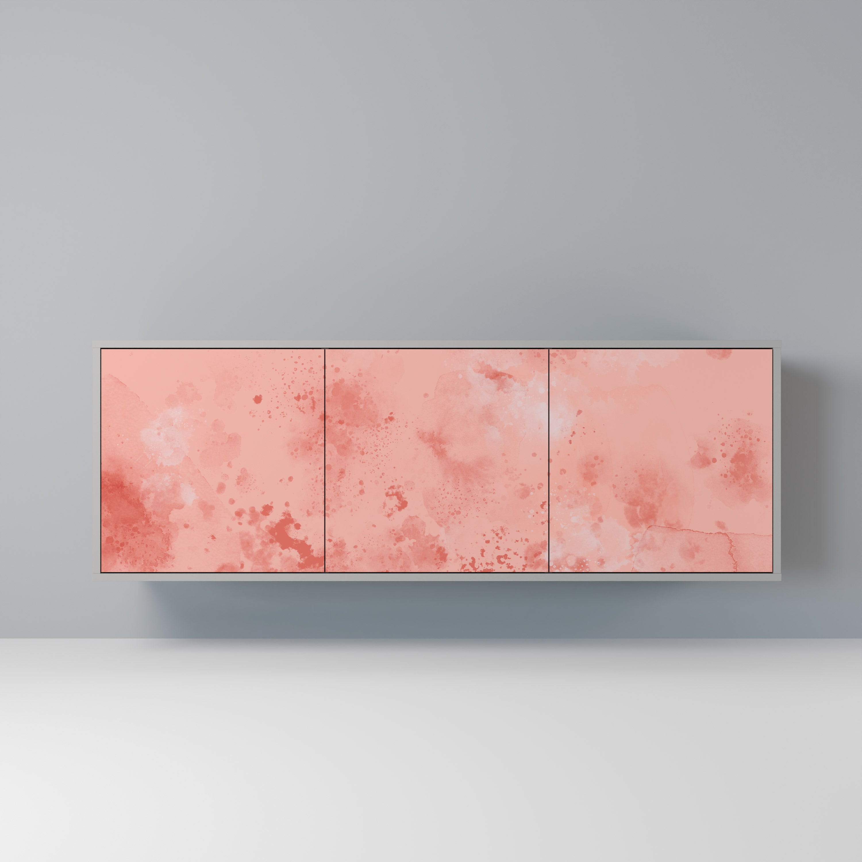 CRANE DANCE Aparador de 3 Portas em Acabamento Cinzento