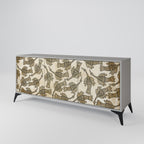 ALMONDINE SONGBIRD 3-Door Sideboard in Grey Finish