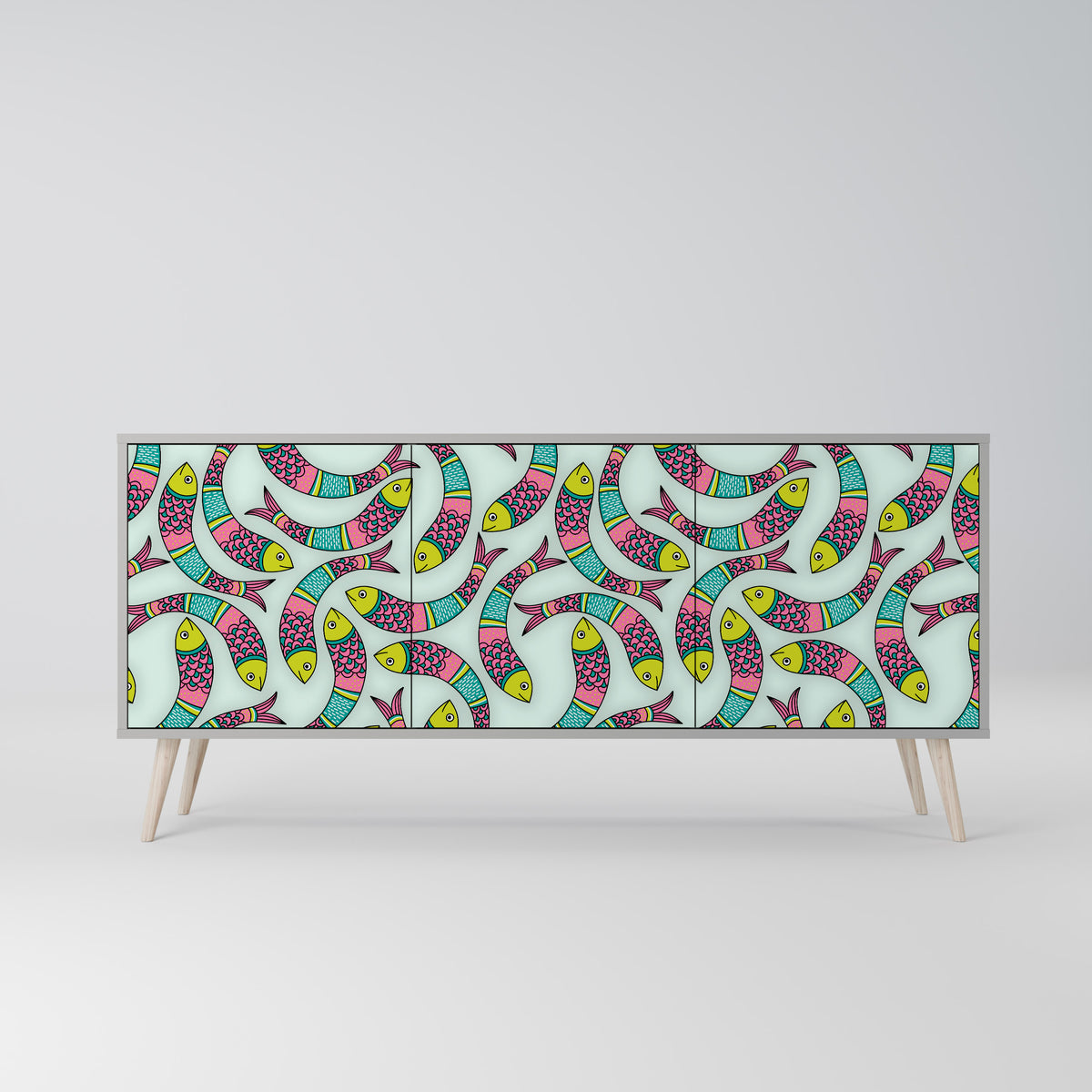 INDIAN FISH 3-Door Sideboard