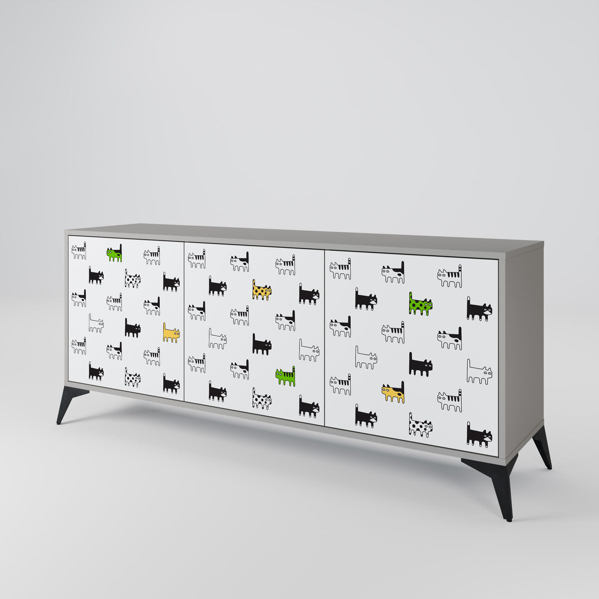 CATS COMPILATION 3-Door Sideboard