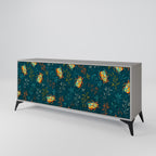 AUTUMN INSECTS 3-Door Sideboard in Grey Finish