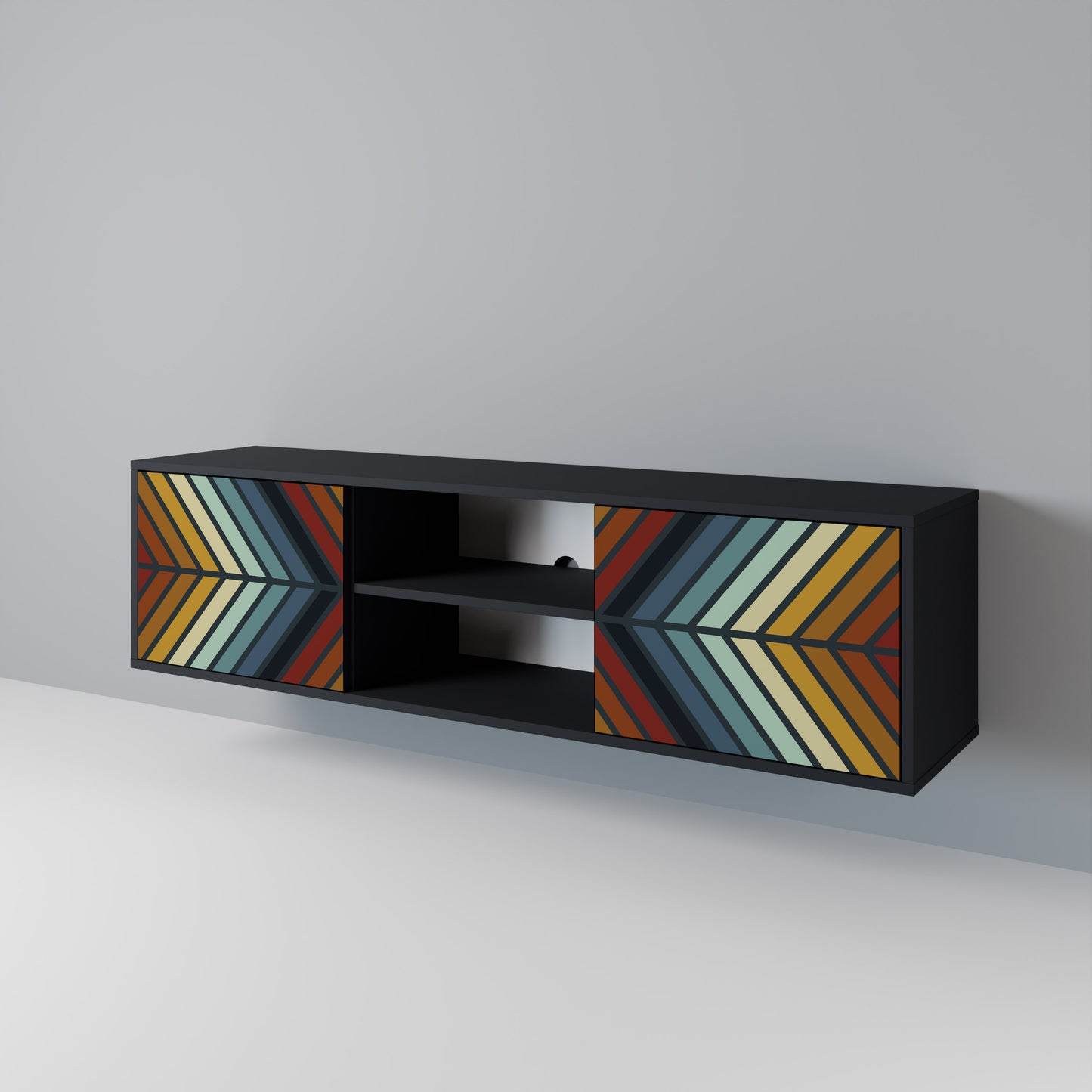 INDIGENOUS ZIGZAG Móvel de TV de 2 Portas