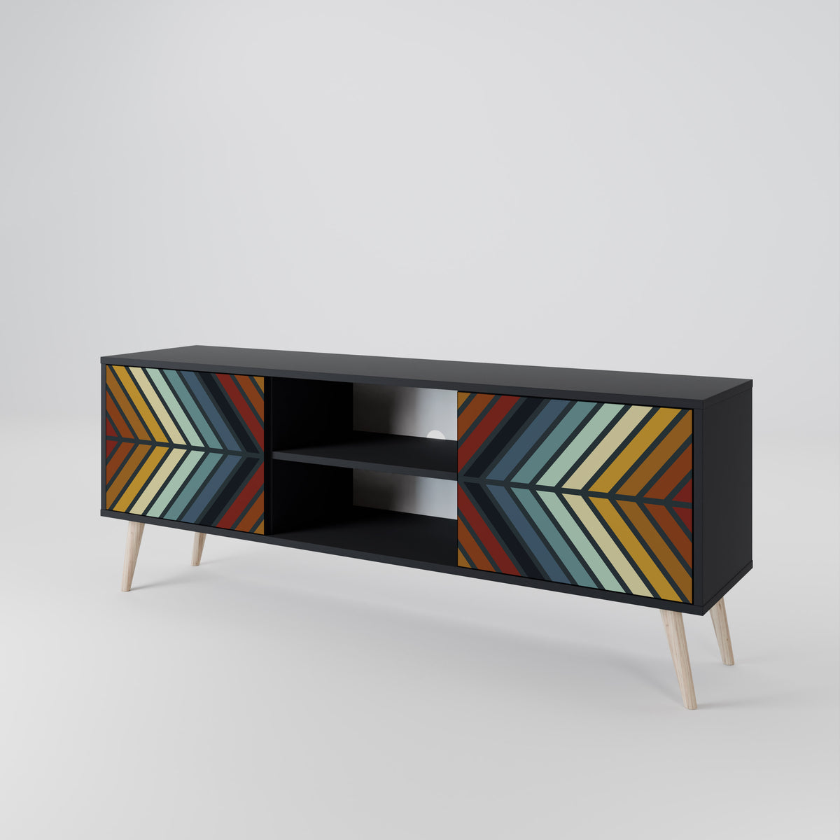 INDIGENOUS ZIGZAG Móvel de TV de 2 Portas