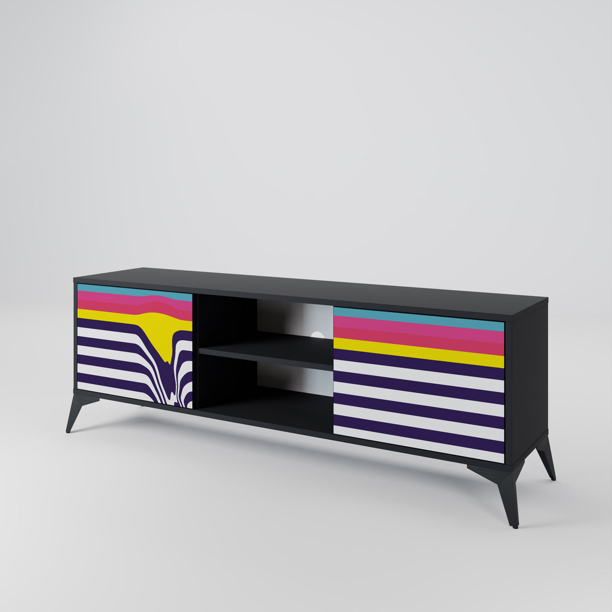 COLORFUL DIVERSION 2-Door TV Cabinet