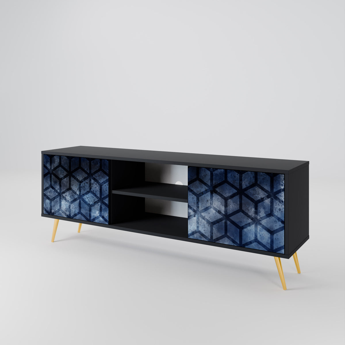 CUBIC MIST Móvel de TV de 2 Portas