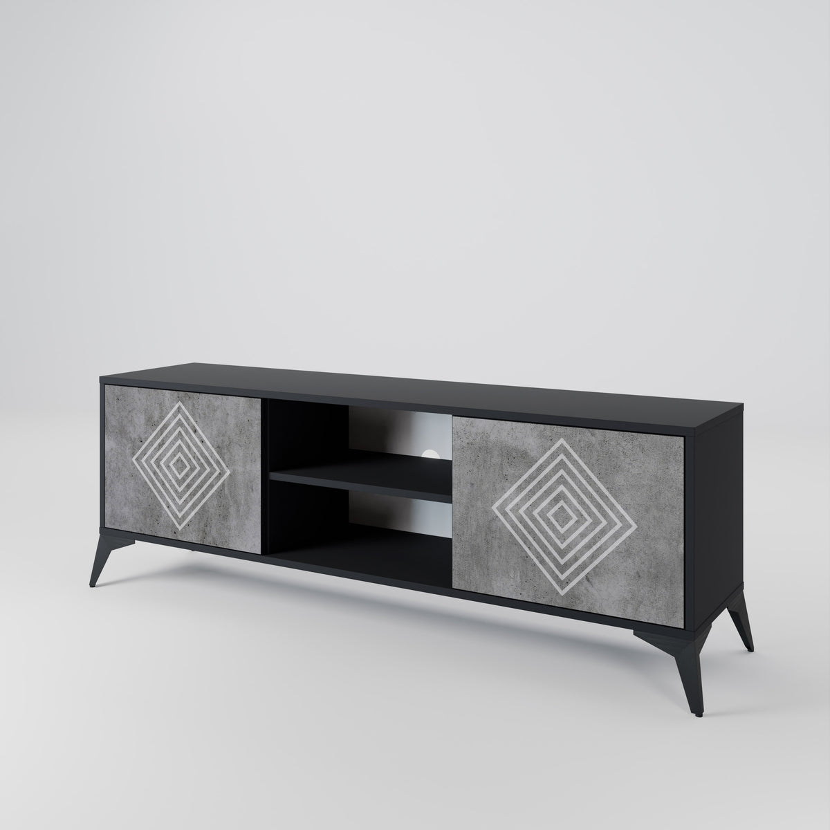 POLYGONAL ARTISTRY Móvel de TV de 2 Portas