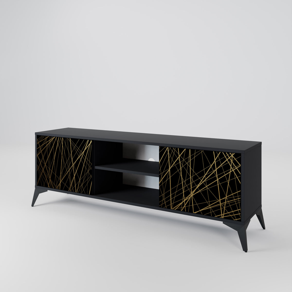 BRIGHT MESH 2-Door TV Cabinet