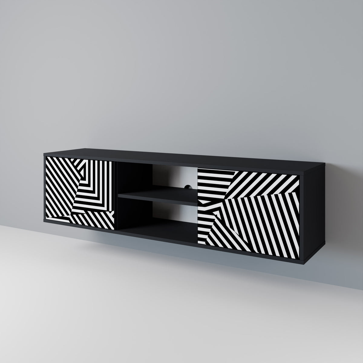 ILLUSIONARY LATTICE Móvel de TV de 2 Portas