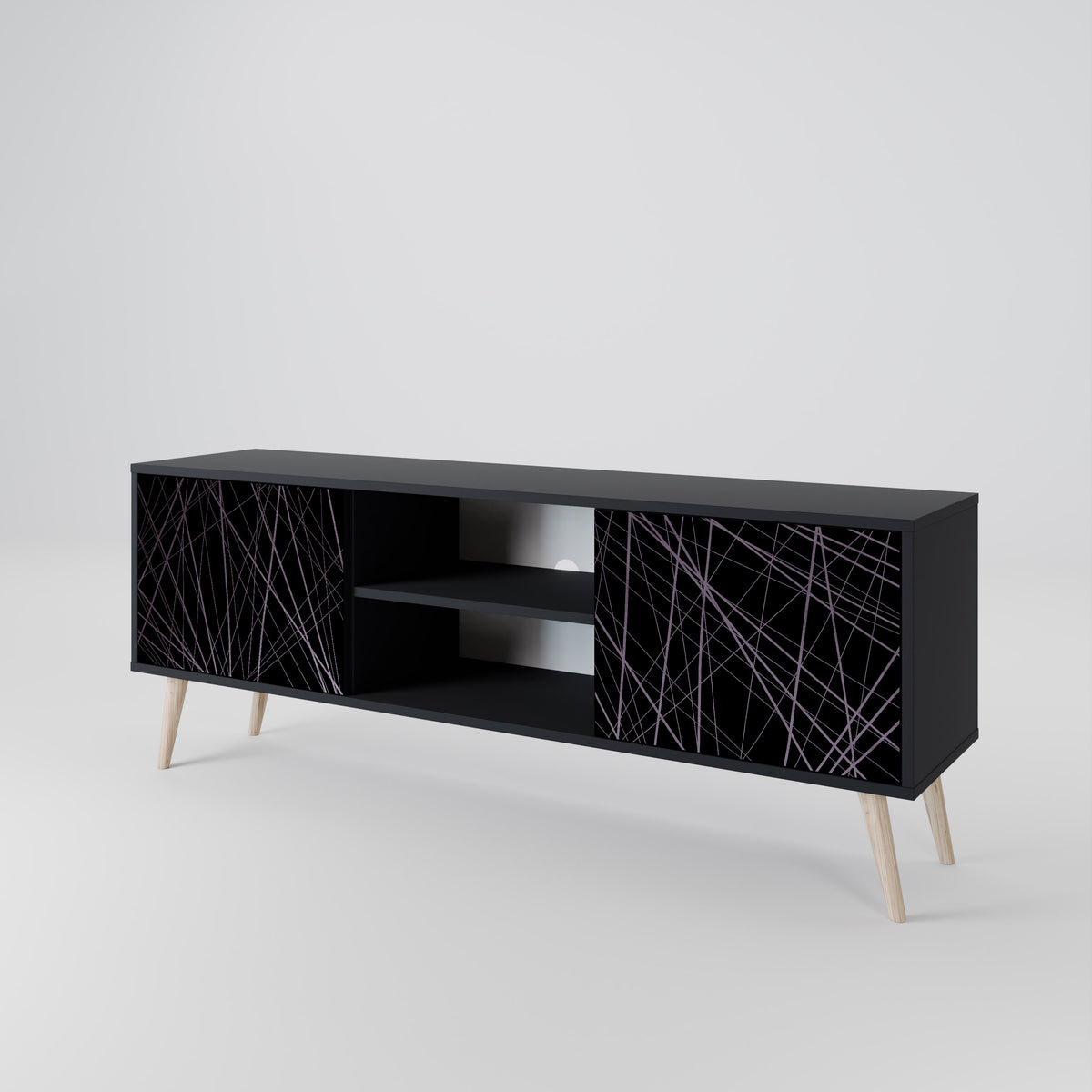 SHIMMER SPIDERGRAM 2-Door TV Cabinet