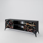 POLYGON VERVE 2-Door TV Stand in Black Finish