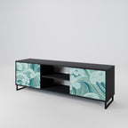 ASIAN SWAY 2-Door TV Stand in Black Finish