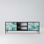 ASIAN SWAY 2-Door TV Stand in Black Finish