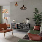 SPECTRA SHOWCASE 2-Door TV Stand in Black Finish