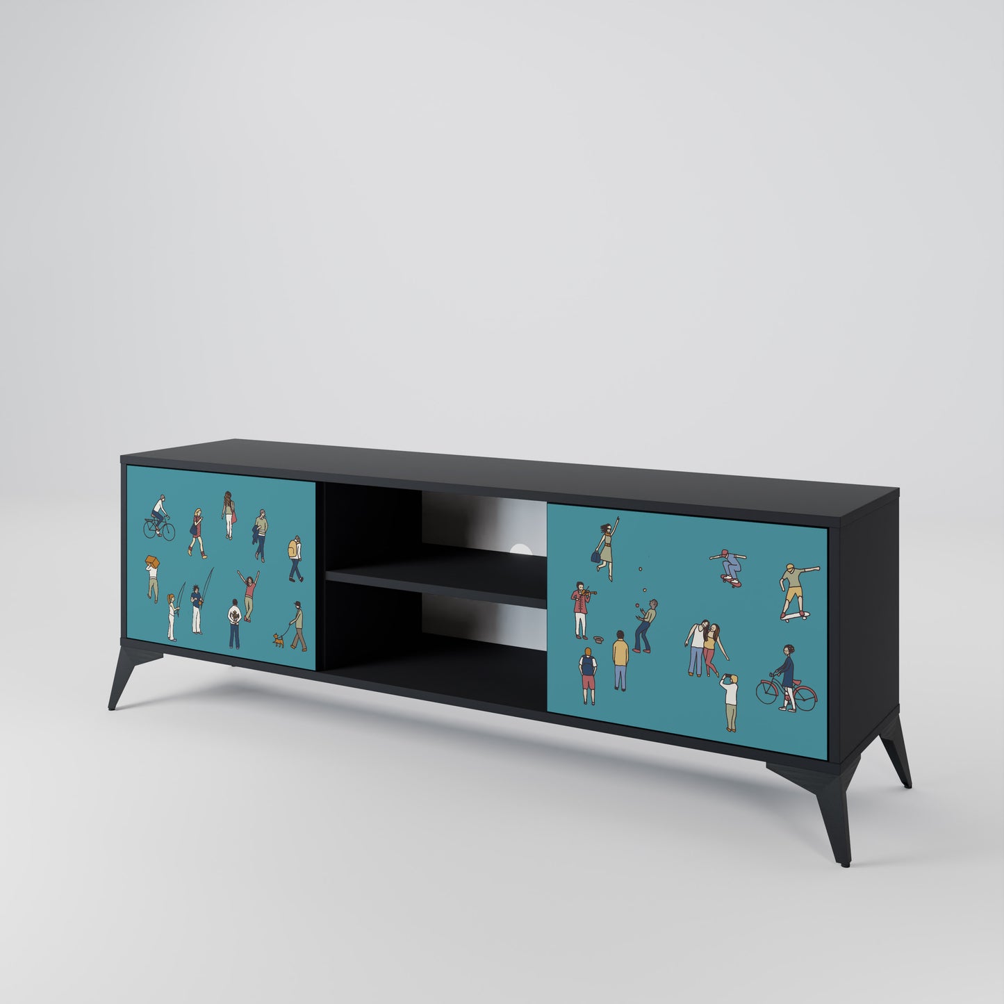 COLLECTIVE STREAM 2-Door TV Cabinet