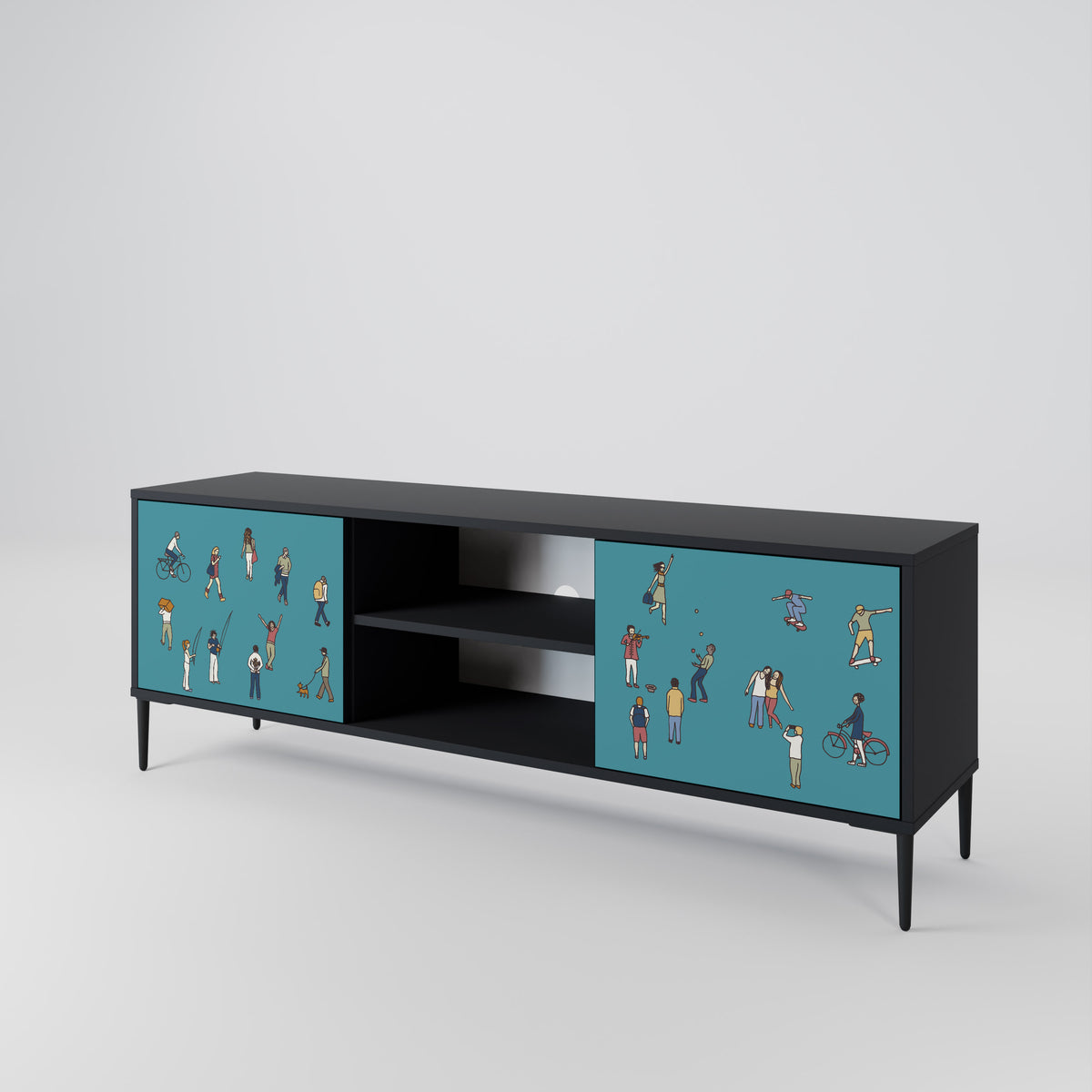 COLLECTIVE STREAM 2-Door TV Cabinet