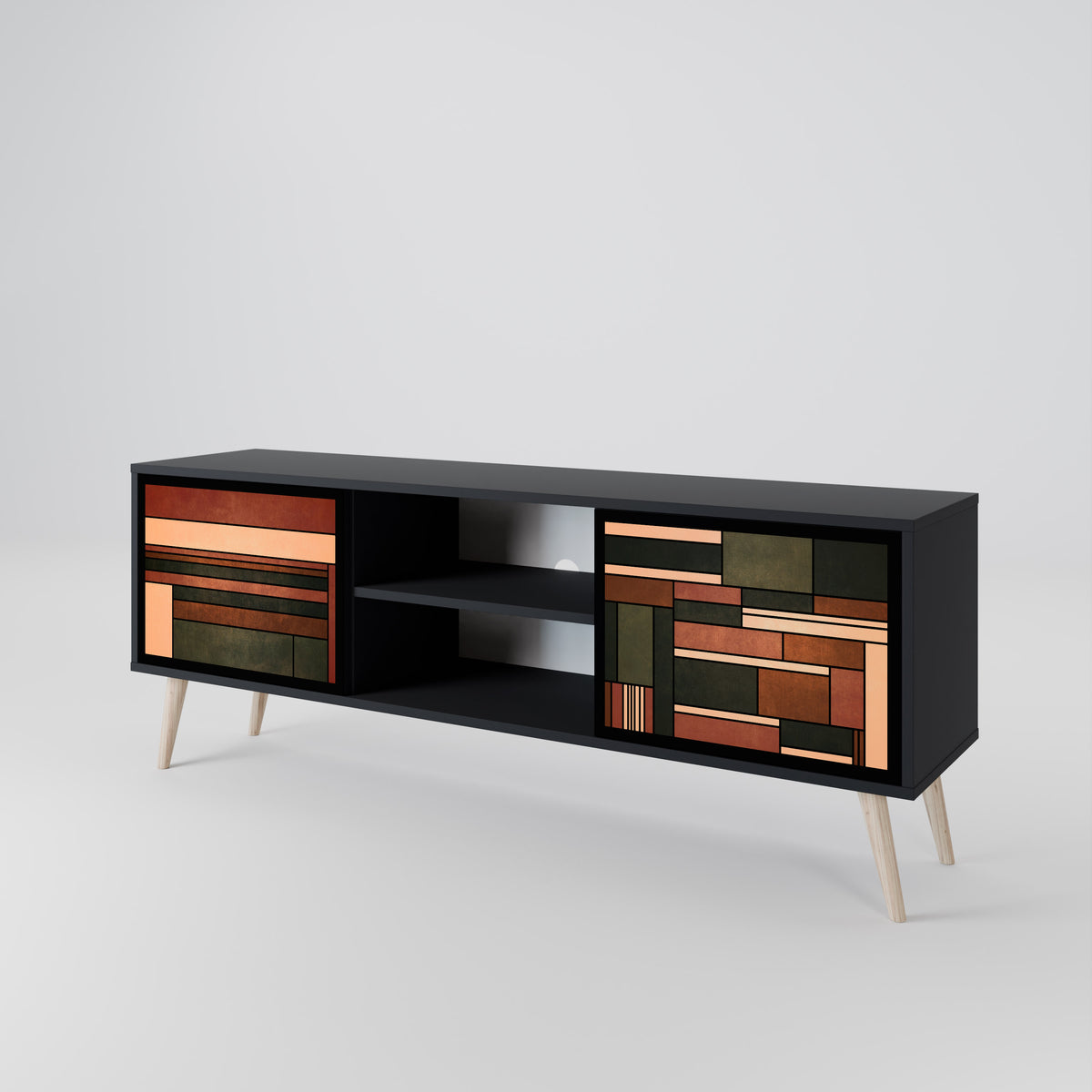 FIGURES OF NATURE 2-Door TV Cabinet
