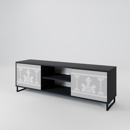 THAI GRAY Móvel de TV de 2 Portas