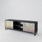 MOSAIC OF COLORS Móvel de TV com 2 Portas em Acabamento Preto