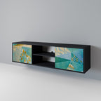 SPECTRUM SPLENDOR Móvel de TV com 2 Portas em Acabamento Preto