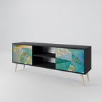 SPECTRUM SPLENDOR Móvel de TV com 2 Portas em Acabamento Preto