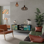 SPECTRUM SPLENDOR Móvel de TV com 2 Portas em Acabamento Preto