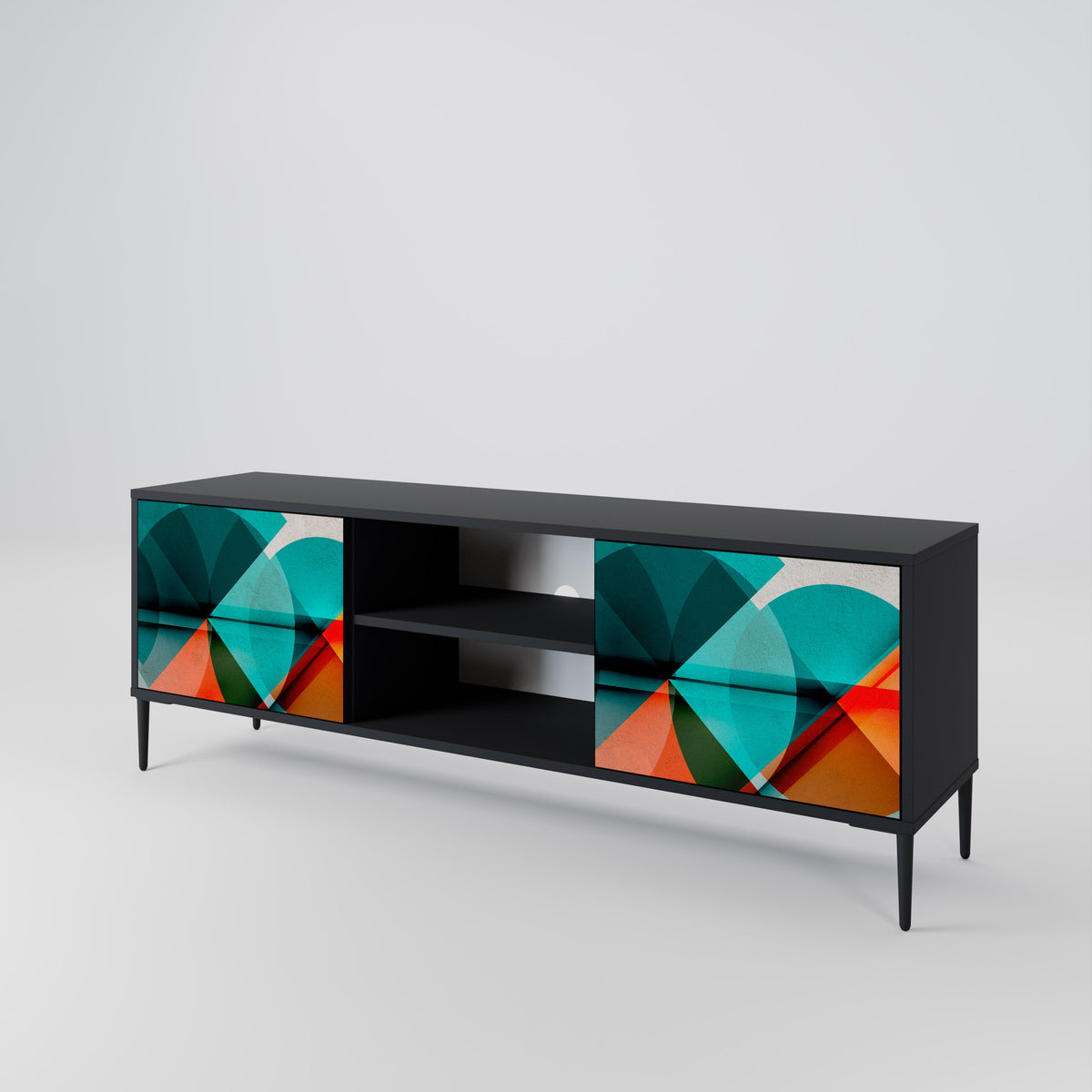 CIRCULAR RHAPSODY 2-Door TV Cabinet