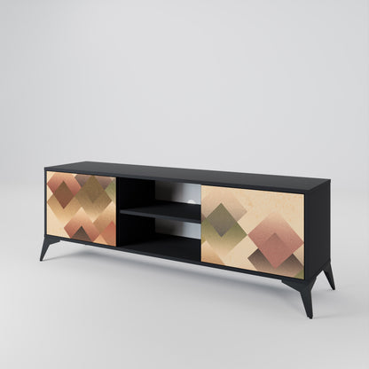 GEOMETRIC FUSION Móvel de TV de 2 Portas