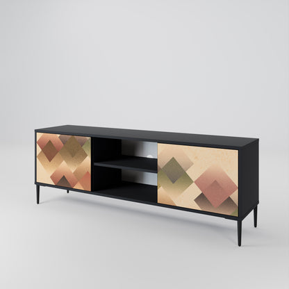 GEOMETRIC FUSION Móvel de TV de 2 Portas