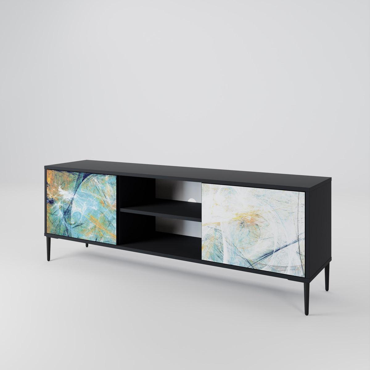ABSTRACT THOUGHTS 2-Door TV Cabinet