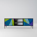 COLD SHOWCASE Móvel de TV com 2 Portas em Acabamento Preto