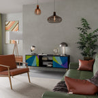 COLD SHOWCASE Móvel de TV com 2 Portas em Acabamento Preto