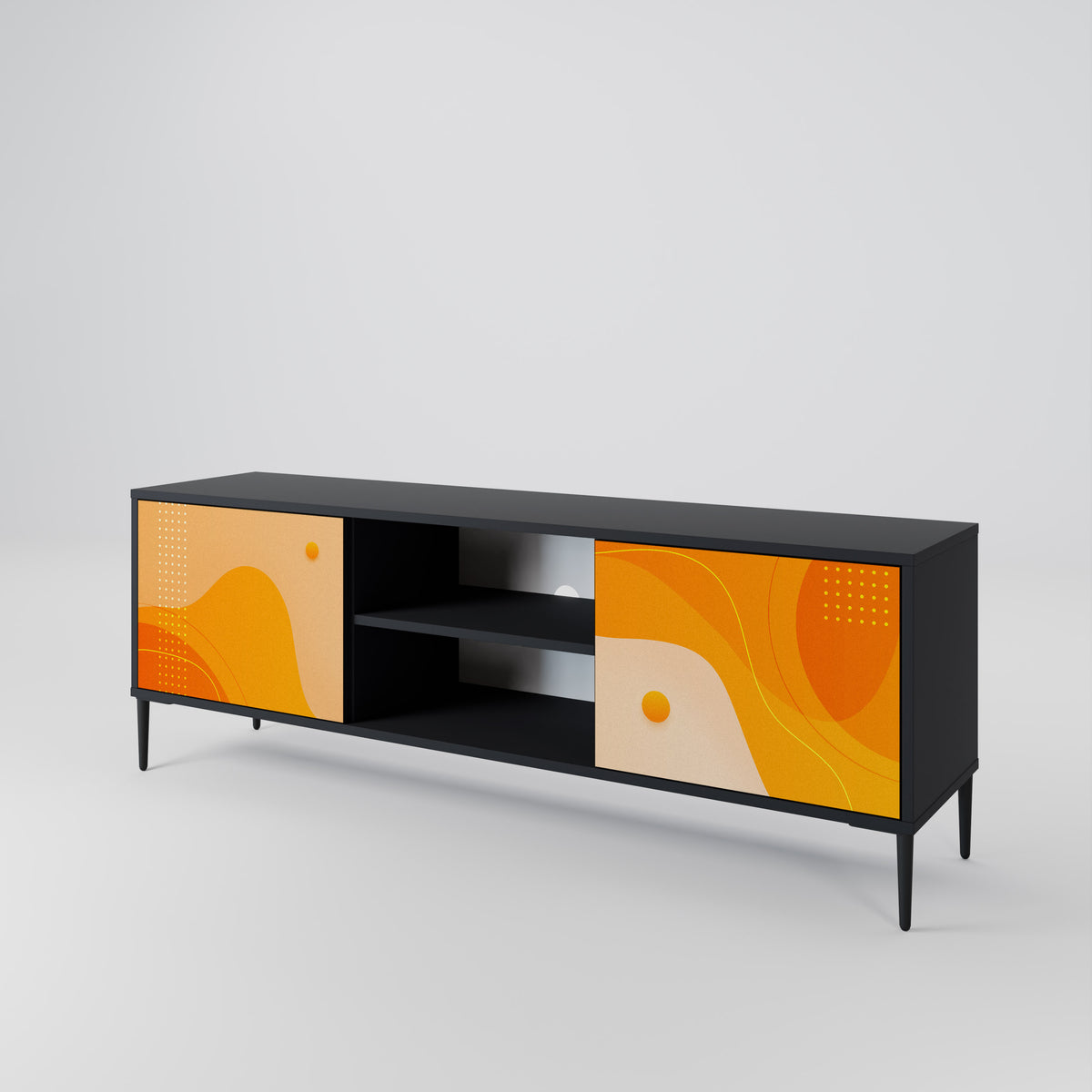 ORANGE ARRANGEMENT Móvel de TV de 2 Portas