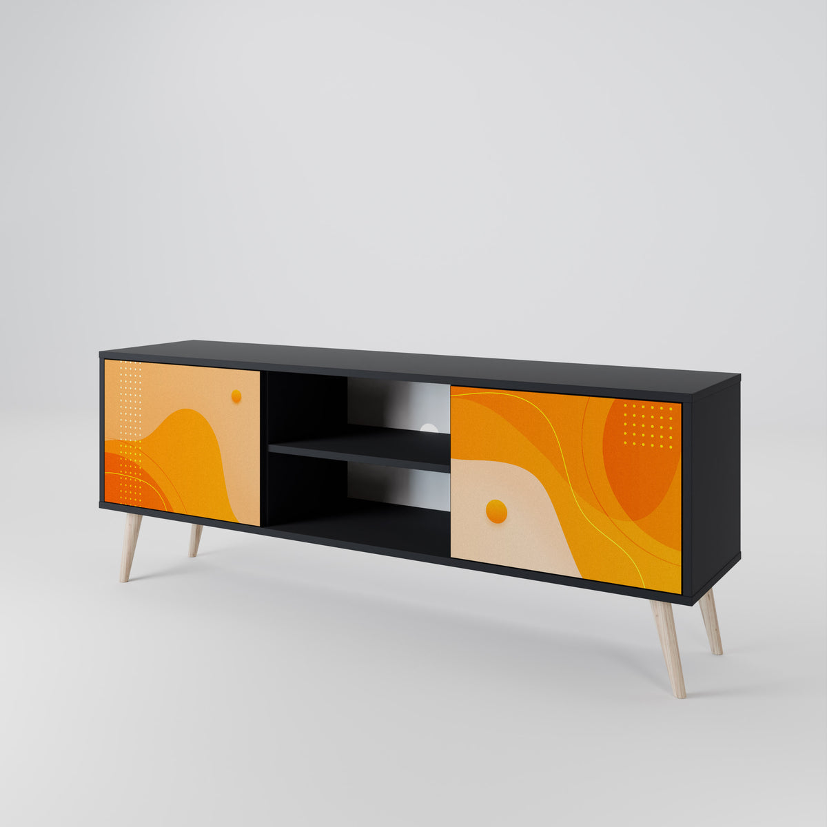 ORANGE ARRANGEMENT Móvel de TV de 2 Portas