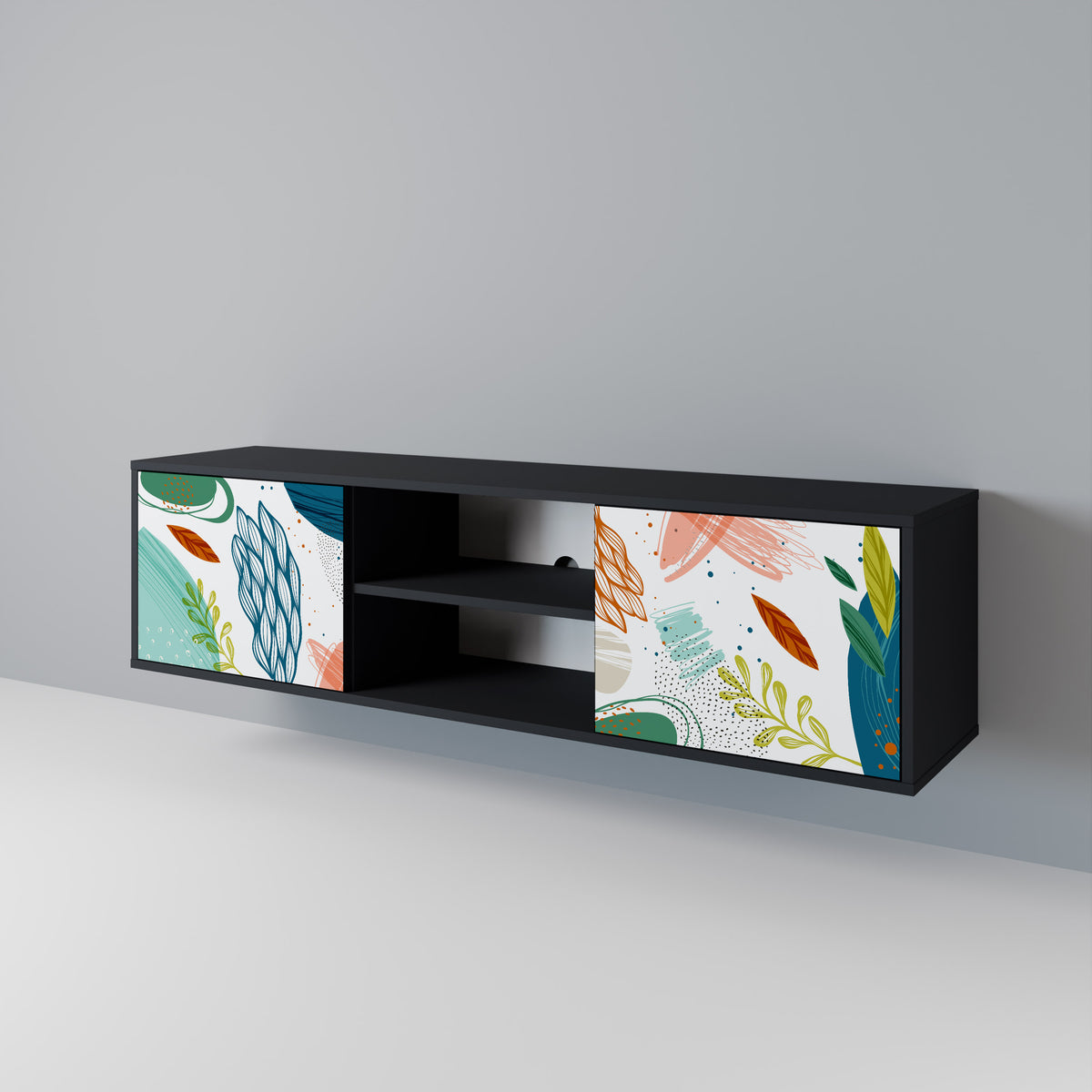 BOTANICAL HURRICANE Móvel de TV de 2 Portas