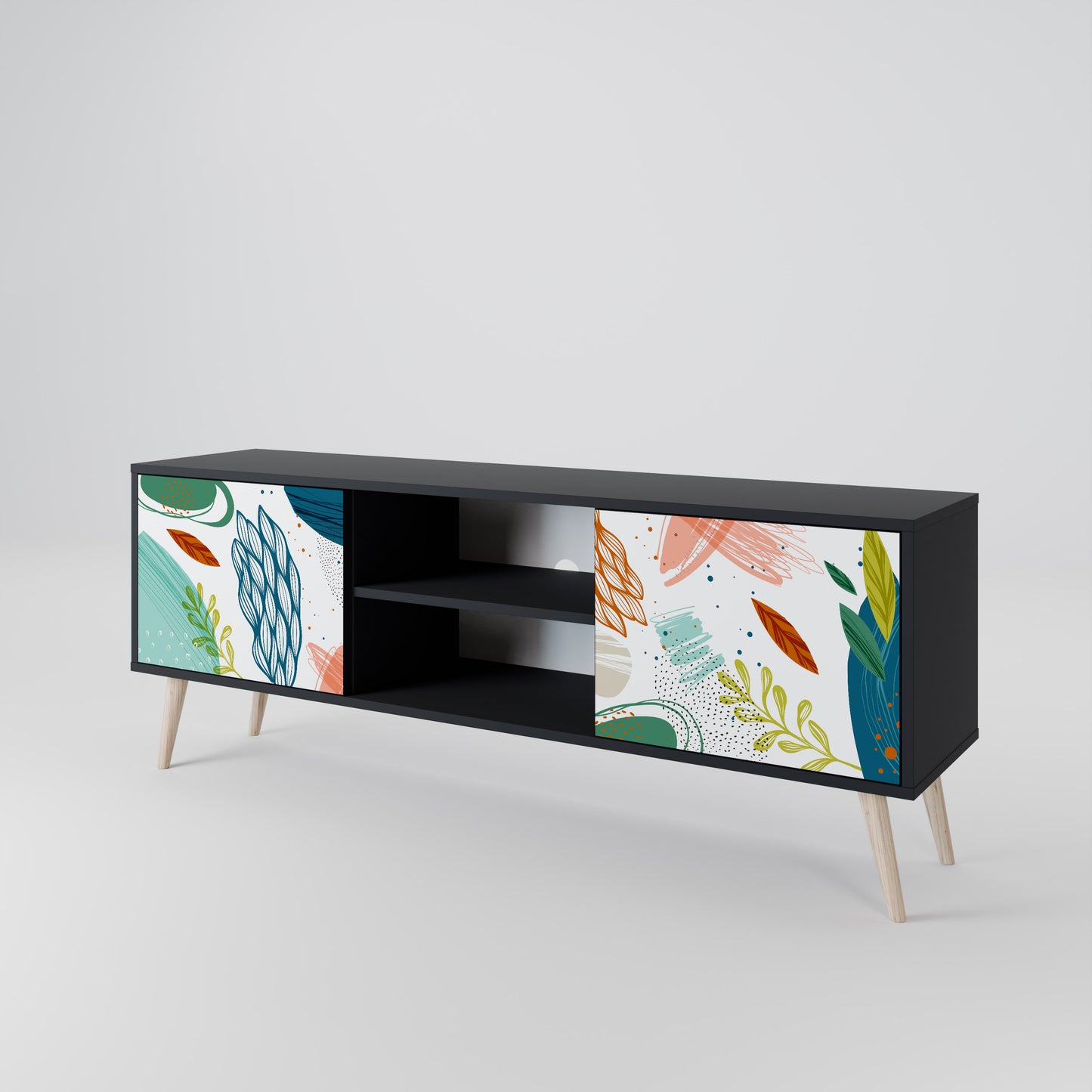 BOTANICAL HURRICANE Móvel de TV de 2 Portas
