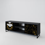 STELLAR CONSTELLATIONS Móvel de TV com 2 Portas em Acabamento Preto