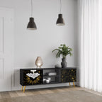 STELLAR CONSTELLATIONS Móvel de TV com 2 Portas em Acabamento Preto