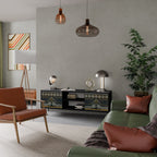 ROYAL ORDINARINESS Móvel de TV com 2 Portas em Acabamento Preto