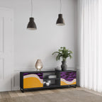 INDEPENDENT BORDER Móvel de TV com 2 Portas em Acabamento Preto