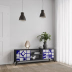 THE RIGHT PLACES Móvel de TV com 2 Portas em Acabamento Preto