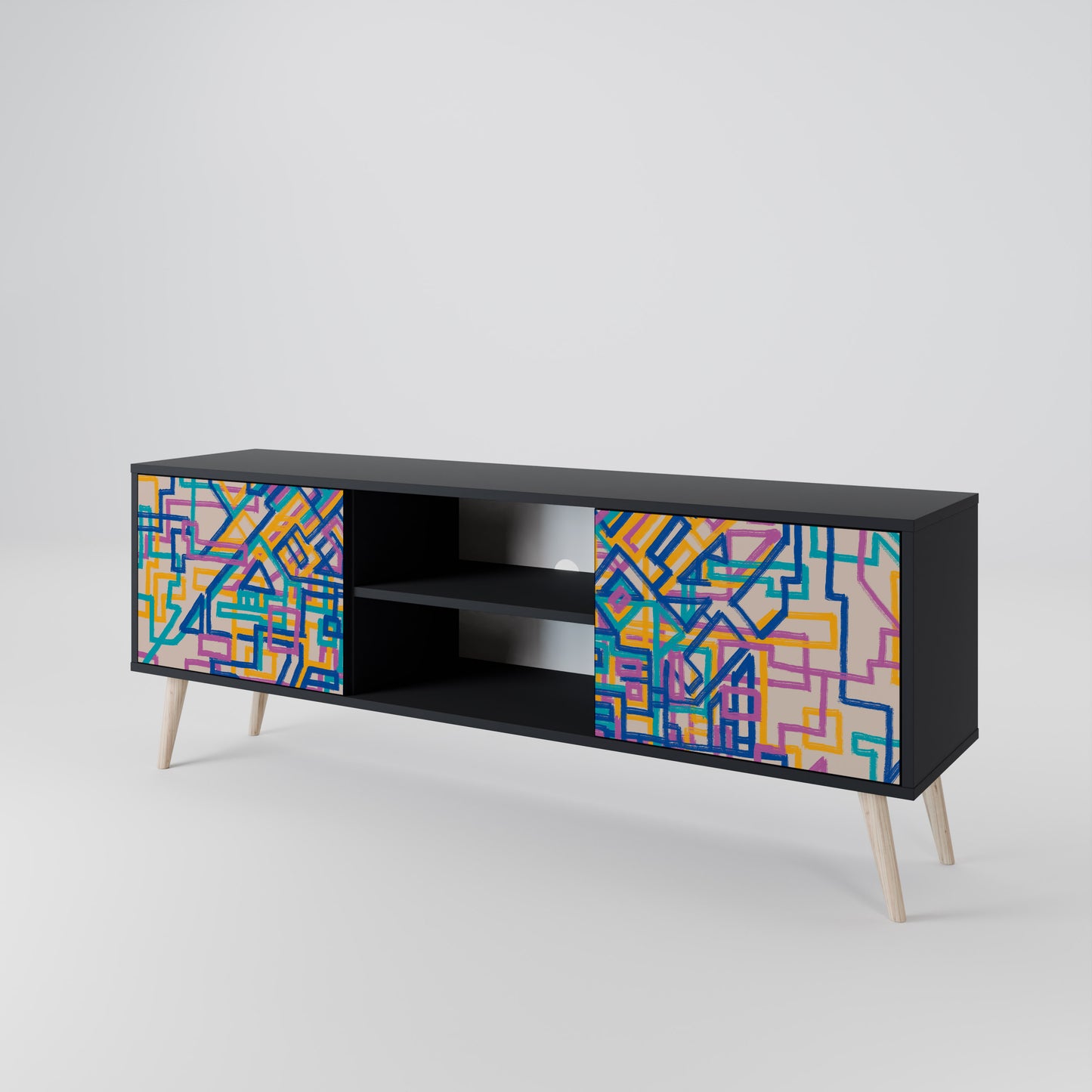 MEMORIES MAP 2-Door TV Cabinet