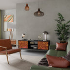 FLOATING THOUGHTS Móvel de TV com 2 Portas em Acabamento Preto