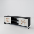 DAILY HARMONY 2-Door TV Stand in Black Finish