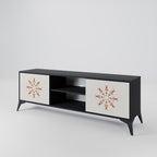 DAILY HARMONY 2-Door TV Stand in Black Finish