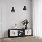 HARMONY ESSENCE 2-Door TV Stand in Black Finish