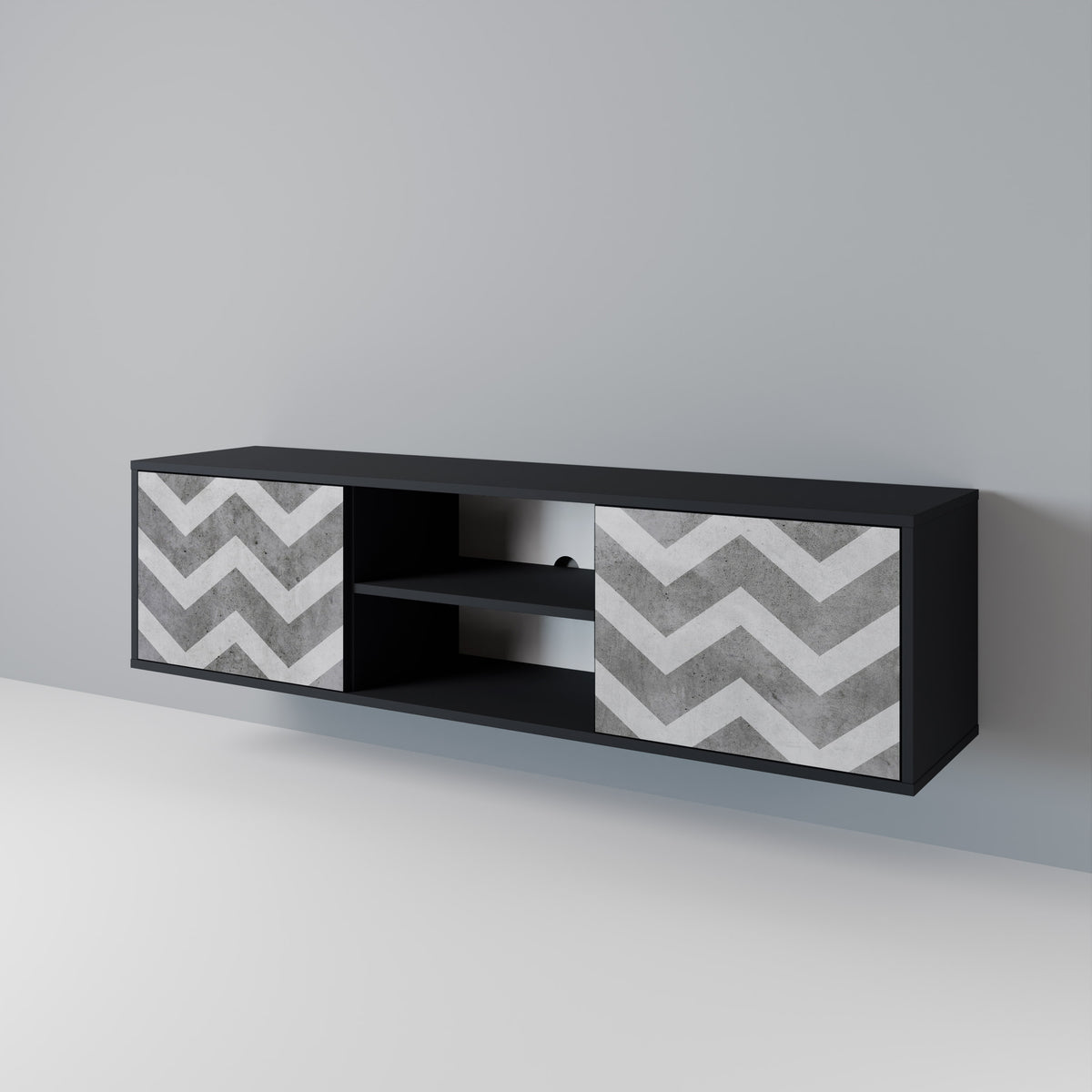 TOUGH ZIG ZAG Móvel de TV de 2 Portas