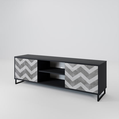 TOUGH ZIG ZAG Móvel de TV de 2 Portas
