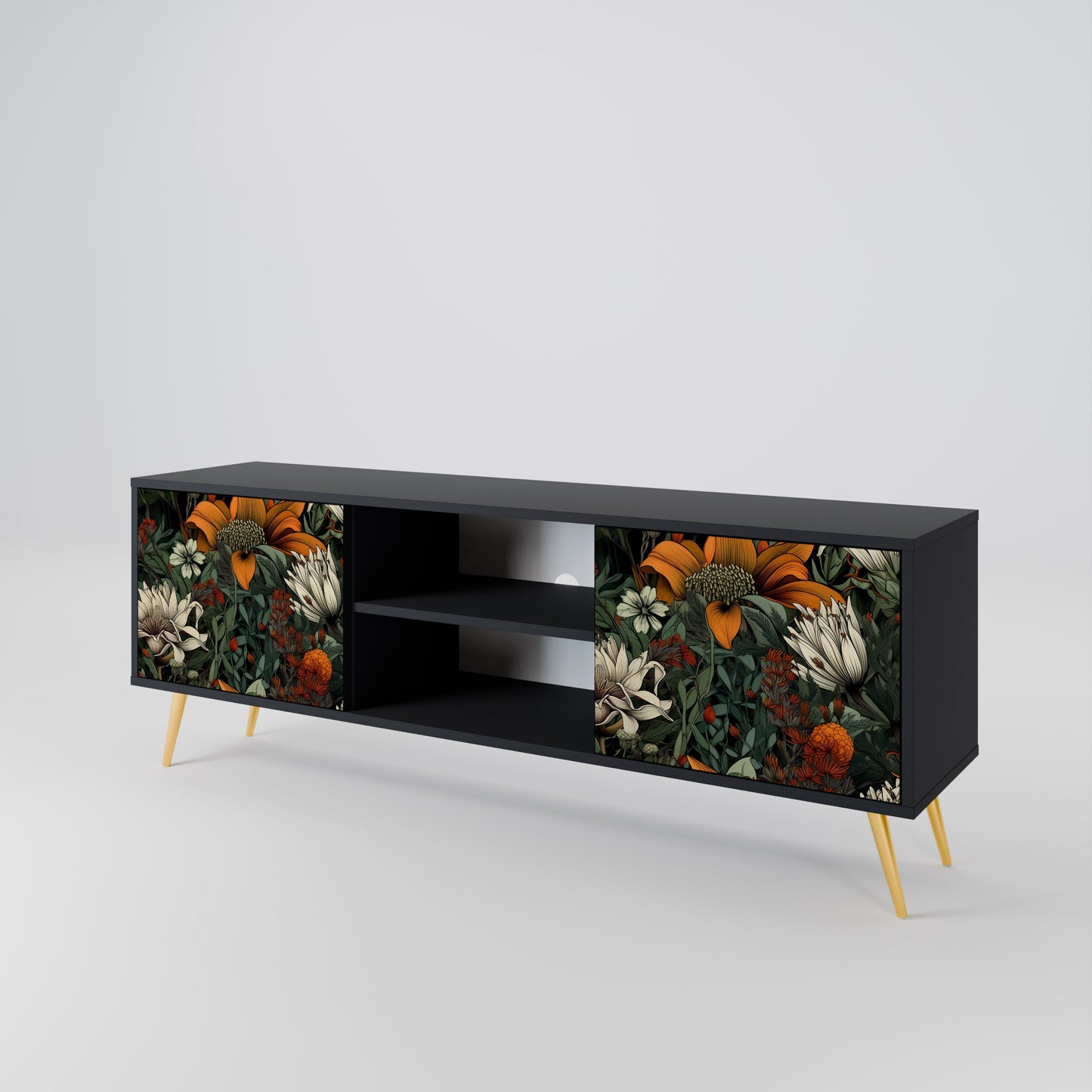MIDNIGHT SPROUT 2-Door TV Cabinet