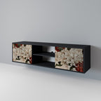 EPHEMERAL DAYS Móvel de TV com 2 Portas em Acabamento Preto