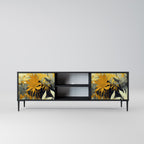 SUNKISSED LILY 2-Door TV Stand in Black Finish